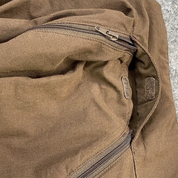 Danskin Now Jacket Womens Large Brown Windbreaker Zip Removable Sleeves Vest - Picture 11 of 14